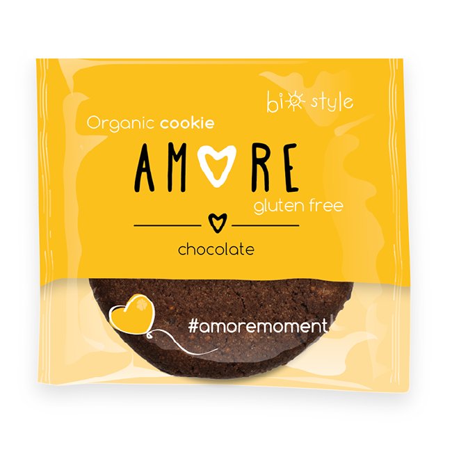 Amore ciastka bezglutenowe z czekoladą 38g BIO