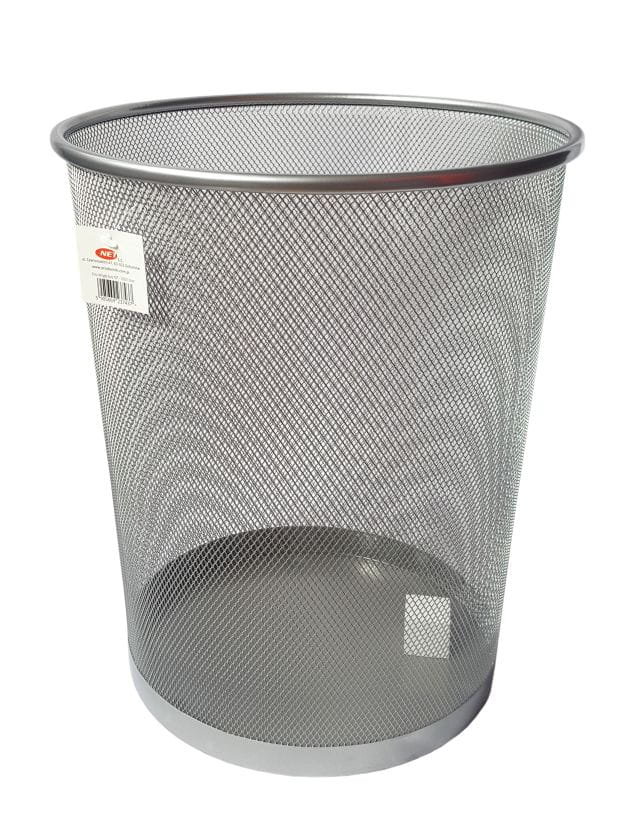Kosz Okrągły Duży 295 Mm Srebrny Net L5001