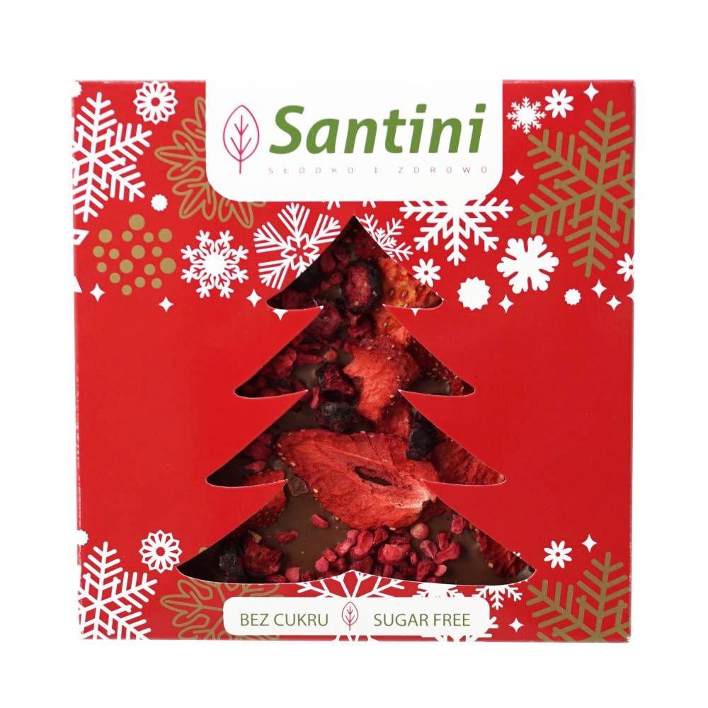 Santini, Czekolada Mleczna Malina Truskawka Porzeczka 80 g