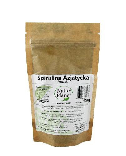 NATUR PLANET, SPIRULINA AZJATYCKA W PROSZKU, 100 g