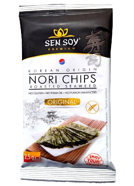 SEN SOY Chipsy Nori Original z solą 2,5g - Sen Soy 2584-uniw