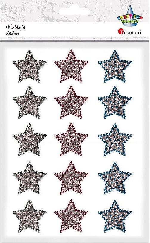 Titanum Naklejki foliowe gwiazdki 15szt