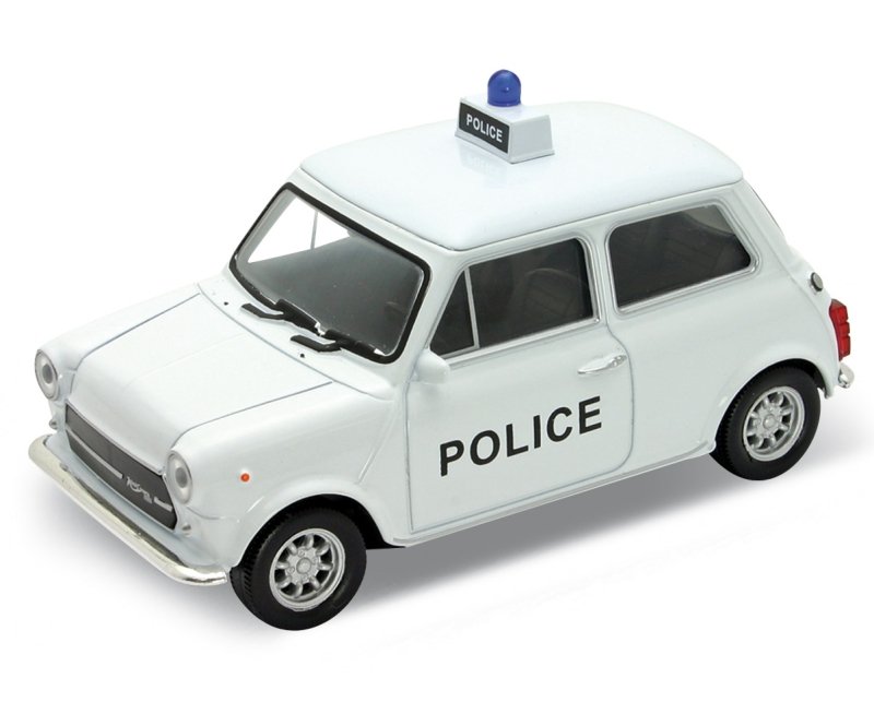 WELLY 1:34 Mini Cooper 1300 - POLICE -biały