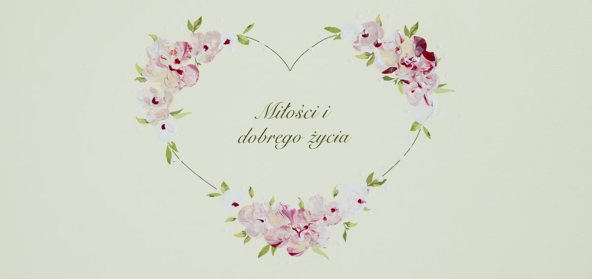 Karnet Ślub DL S52 Miłości i dobrego życia