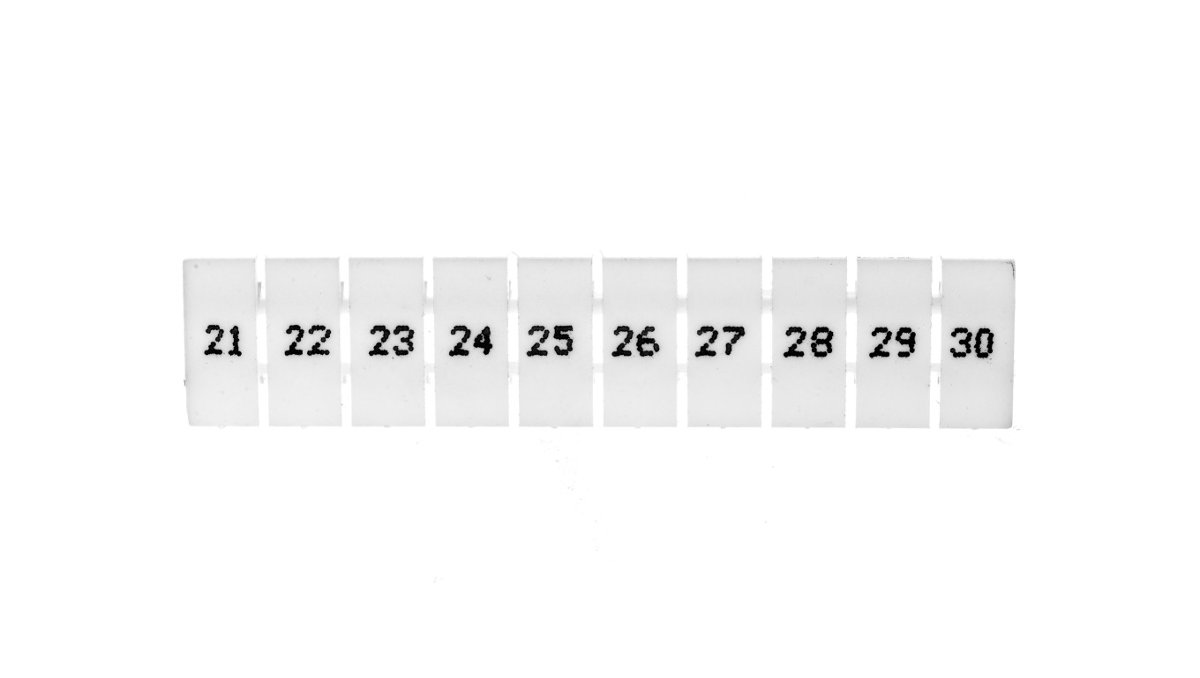 Ergom Oznacznik do złączek EZU-5/21-30 biały R34RR-07060001410 /100szt/ R34RR-07060001410