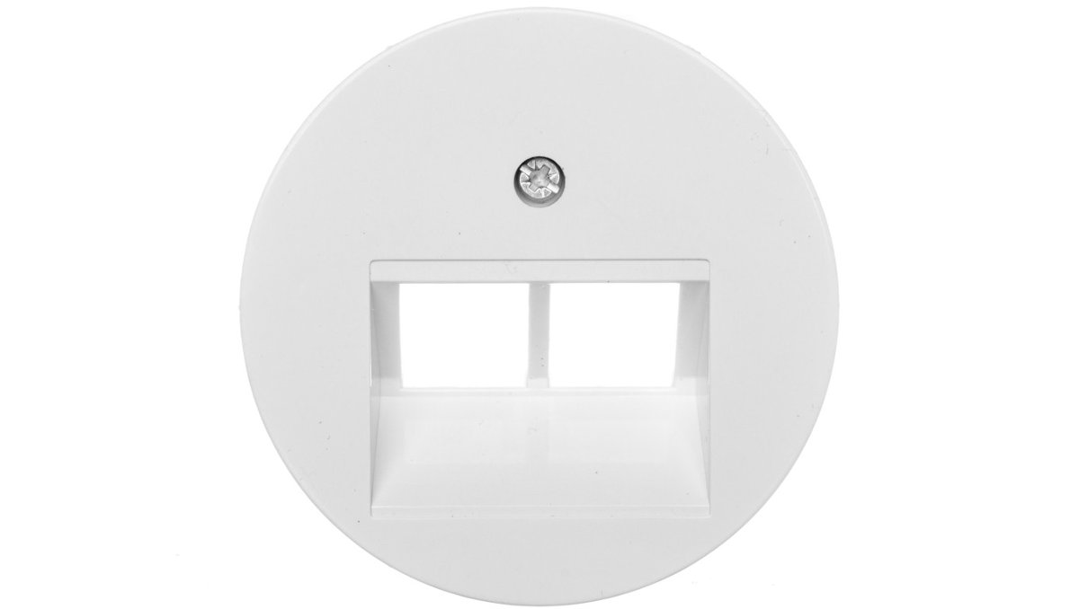 Berker R1/R3 biały płytka do gniazda teleinformatycznego x2 B_14092089