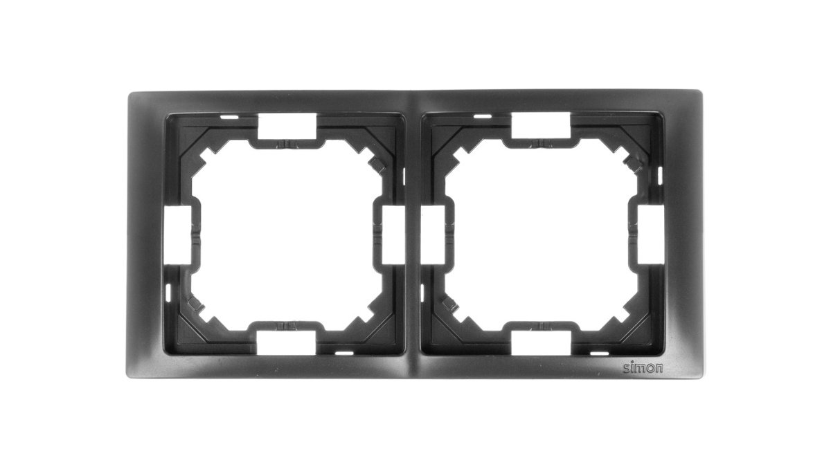 Kontakt Simon BASIC NEOS Ramka GRAFIT MAT BMRC2/28