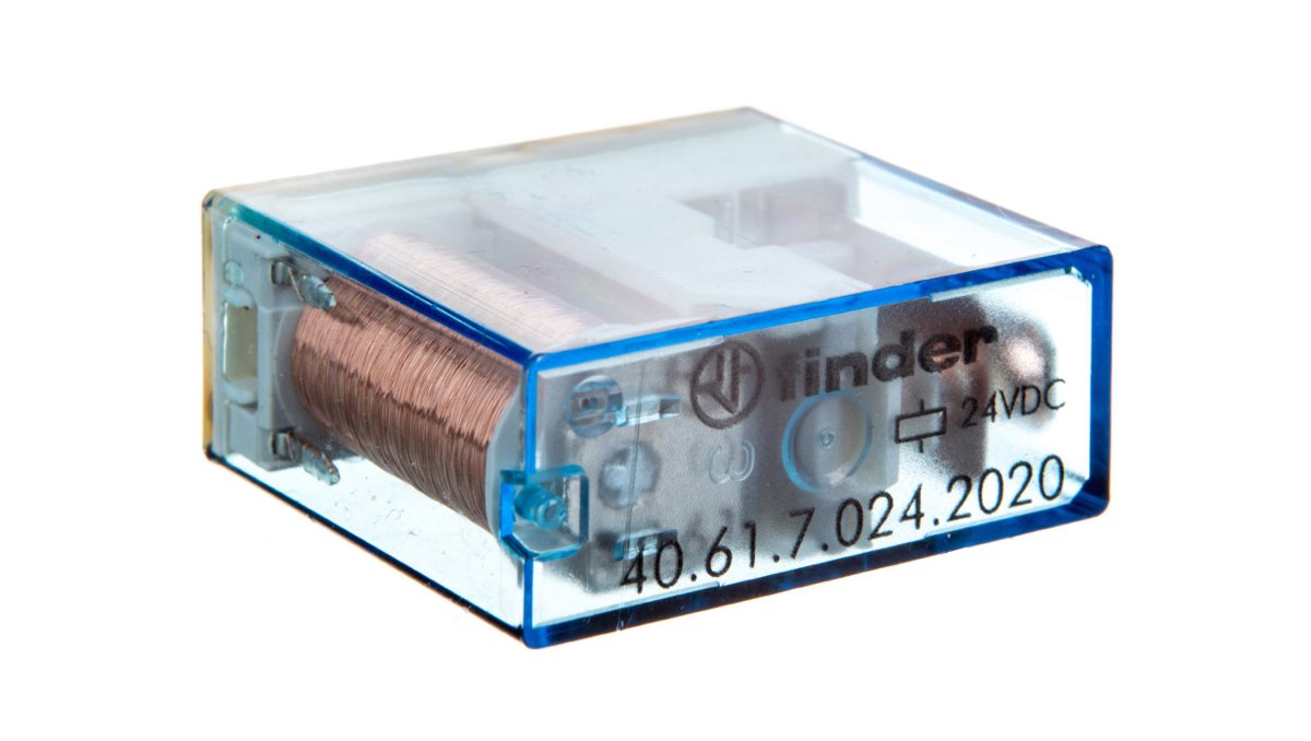Finder Przekaźnik miniaturowy 1P 16A 24V DC. stopień szczelności RTII 40.61.7.024.2020 40.61.7.024.2020