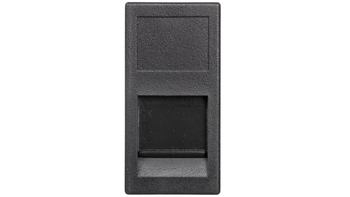 Kontakt Simon CONNECT Płytka K45 2 1x RJ z osłoną 22 5x45mm uniwersalna szary grafit Simon Connect KA76/14