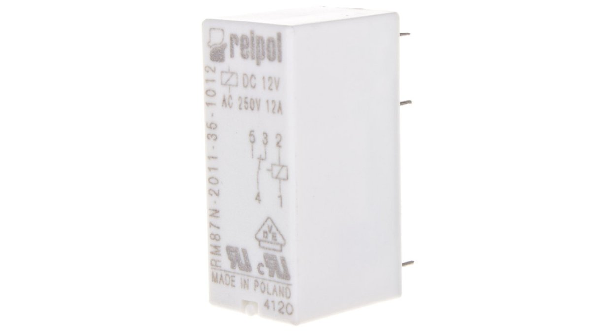 Relpol Przekaźnik miniaturowy 1P 12V DC PCB AgNi RM87N-2011-35-1012 600180