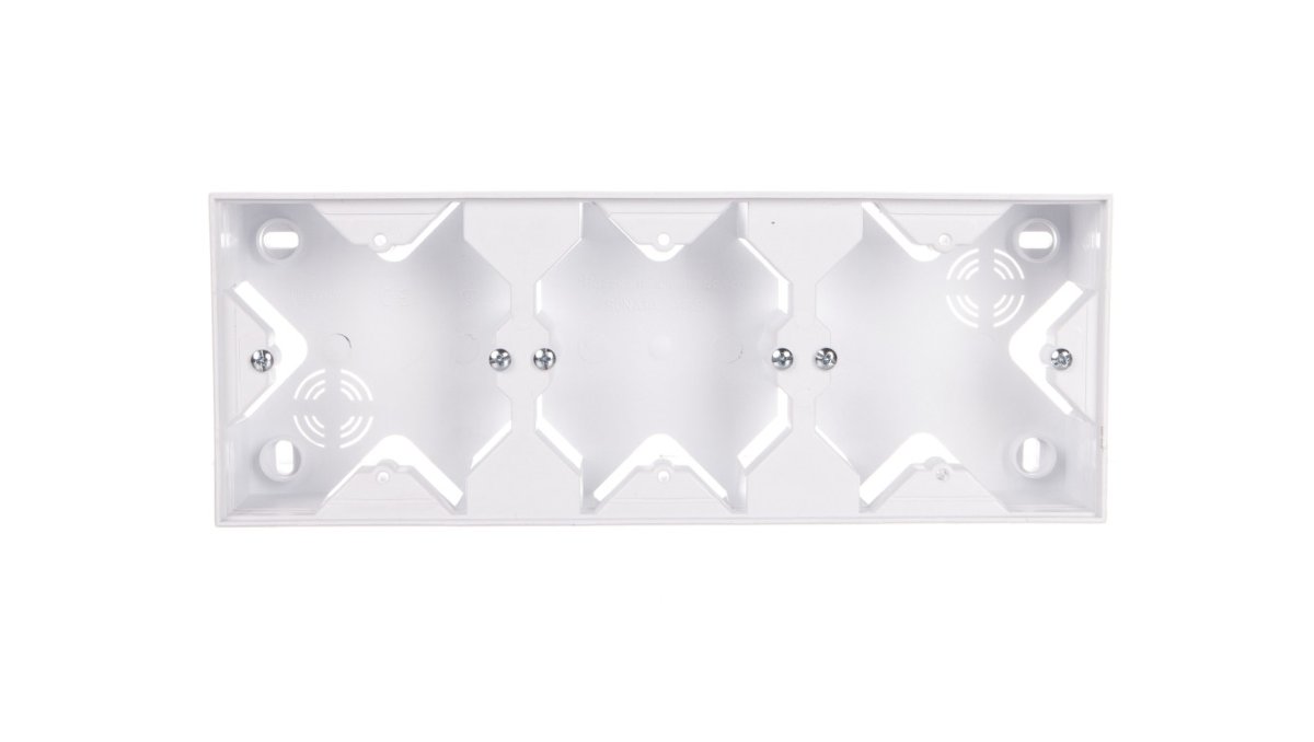 Ospel Puszka instalacyjna do serii SONATA potrójna Sonata BIAŁY PNP-3R/00