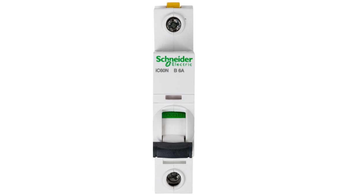 Schneider Electric Wyłącznik nadprądowy jednobiegunowy B AC 6A iC60N A9F03106