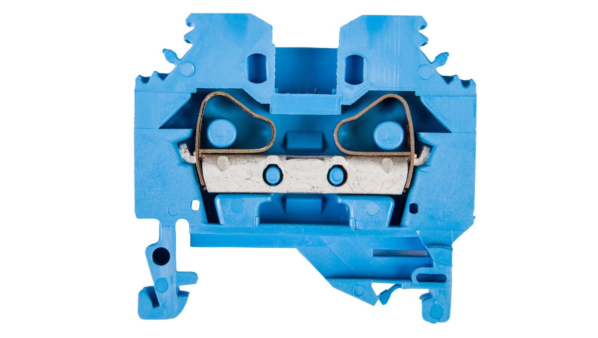 WAGO Terminal przepustowy WAGO 8 mm Sprężynowe Alokacja N niebieski 282-104 50 szt 282-104