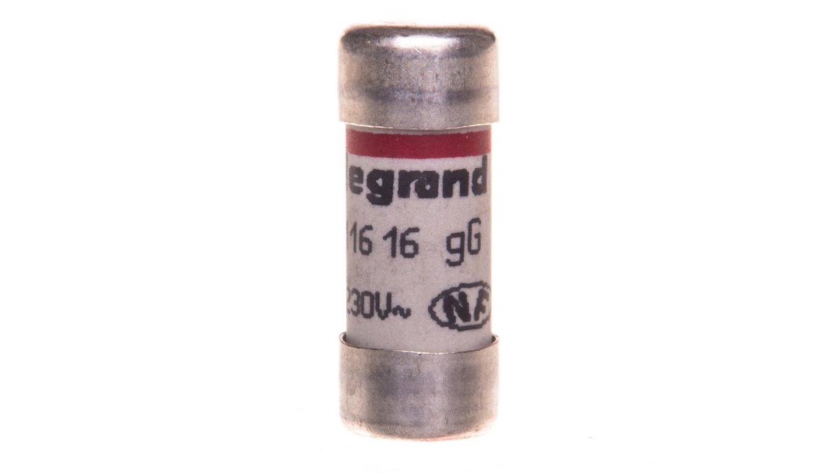 Zdjęcia - Wyłącznik automatyczny Legrand Wkładka bezpiecznikowa cylindryczna 10,3x25,8mm 16A 230V 011616 