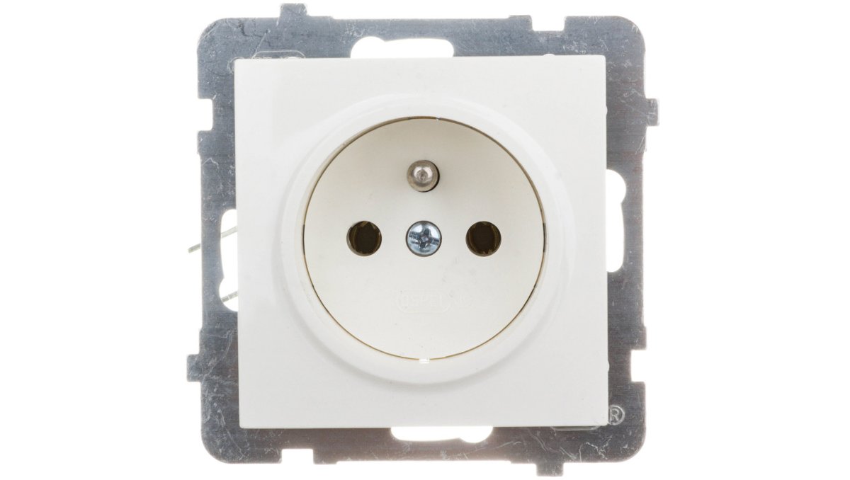 LEDart pojedyncze z uziemieniem ecru GP-1GZ/m/27 As Ospel