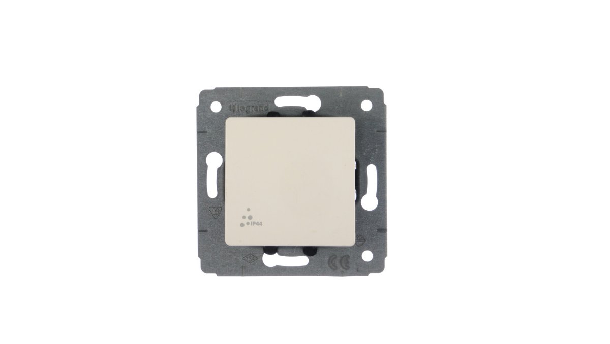 Legrand Cariva - Łącznik jednobiegunowy biały IP44 10AX 773609