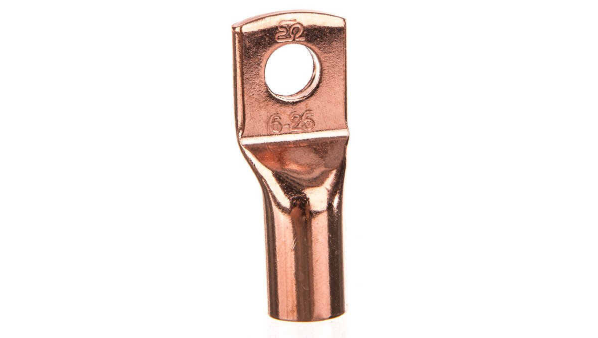 Ergom Końcówka oczkowa miedziana KM 25/6 E11KM-01010103402 /10szt./ E11KM-01010103402