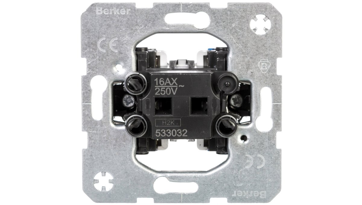 Berker One.Platform łącznik dwubiegunowy 1-klawiszowy B_533032