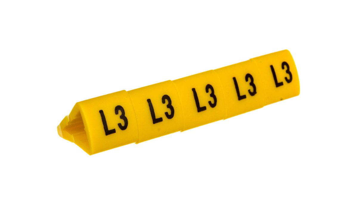 Ergom Oznacznik przewodów OZ-3/L3 żółty E04ZP-01020504900 100szt. 01020504900