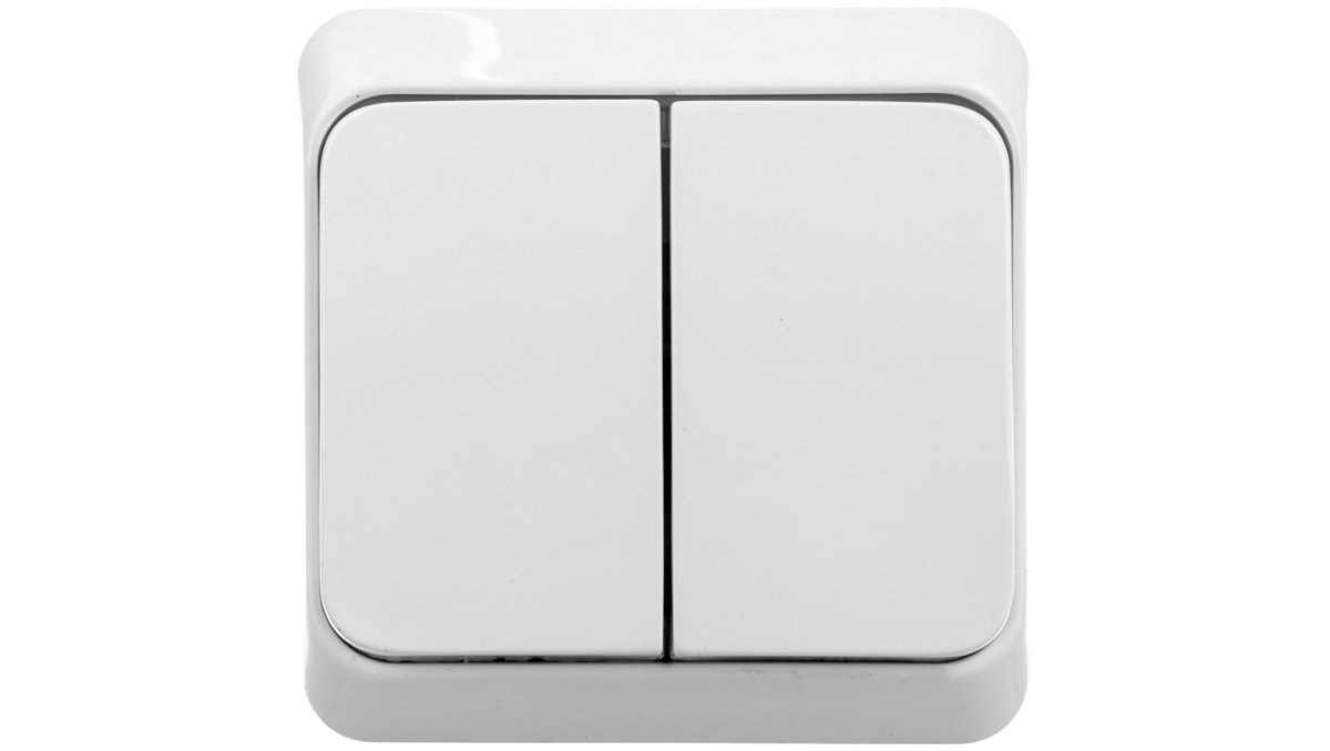 Schneider Electric Włącznik podwójny z podświetleniem PRIMA biały