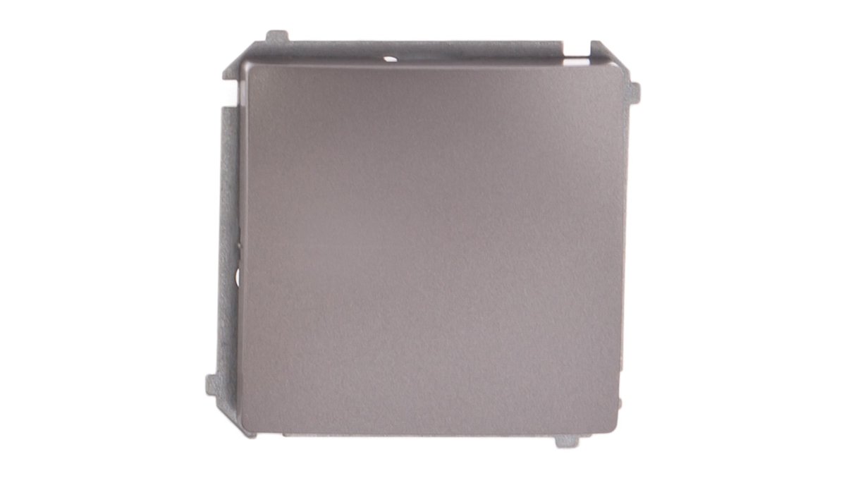 Simon Włącznik pojedynczy BASIC inox, metalizowany