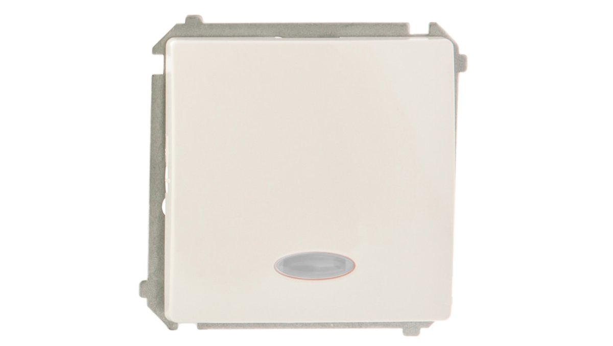 Berker Kontakt-Simon Basic pojedynczy podświetlany biały