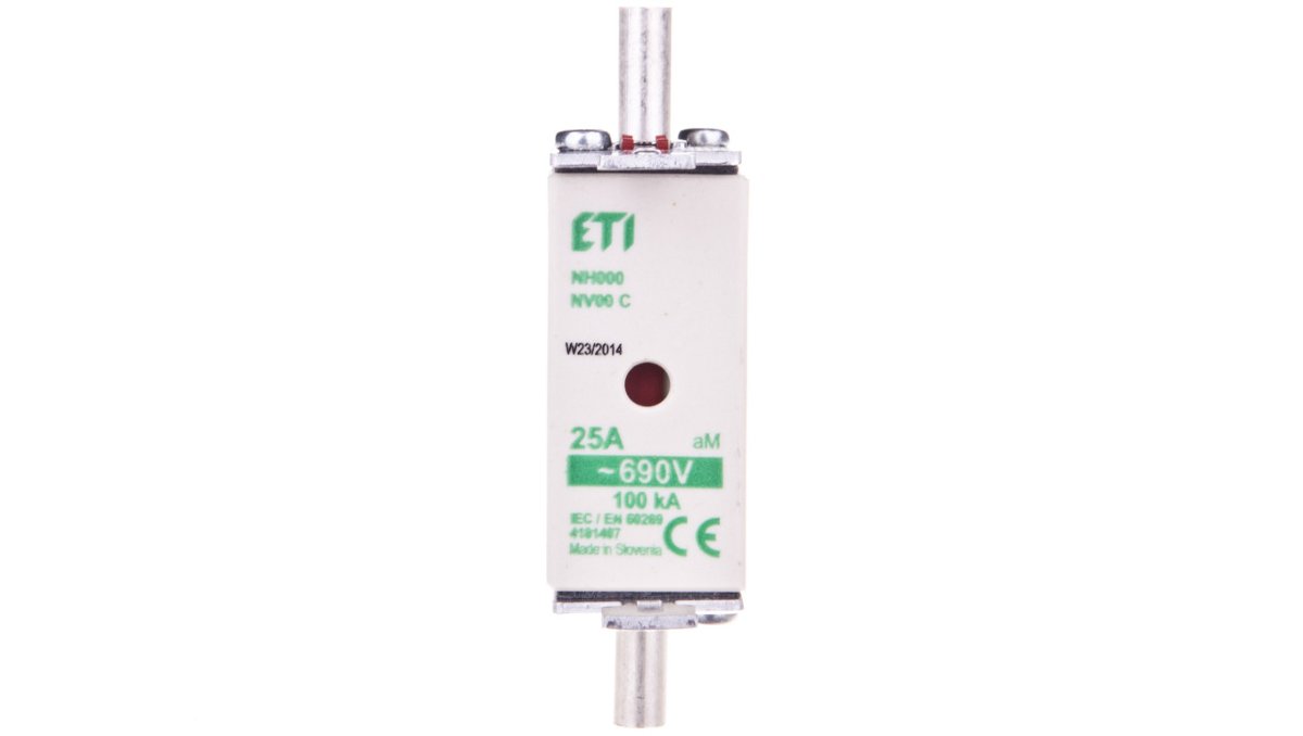 Eti-Polam Wkładka bezpiecznikowa KOMBI NH00C 25A aM 690V WT-00C 004181407 004181407