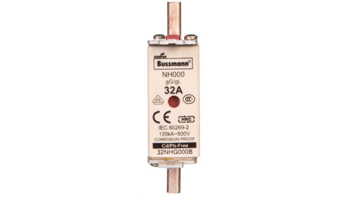 Eaton Wkładka bezpiecznikowa NH000 32A gLgG 500V 32NHG000B 32NHG000B