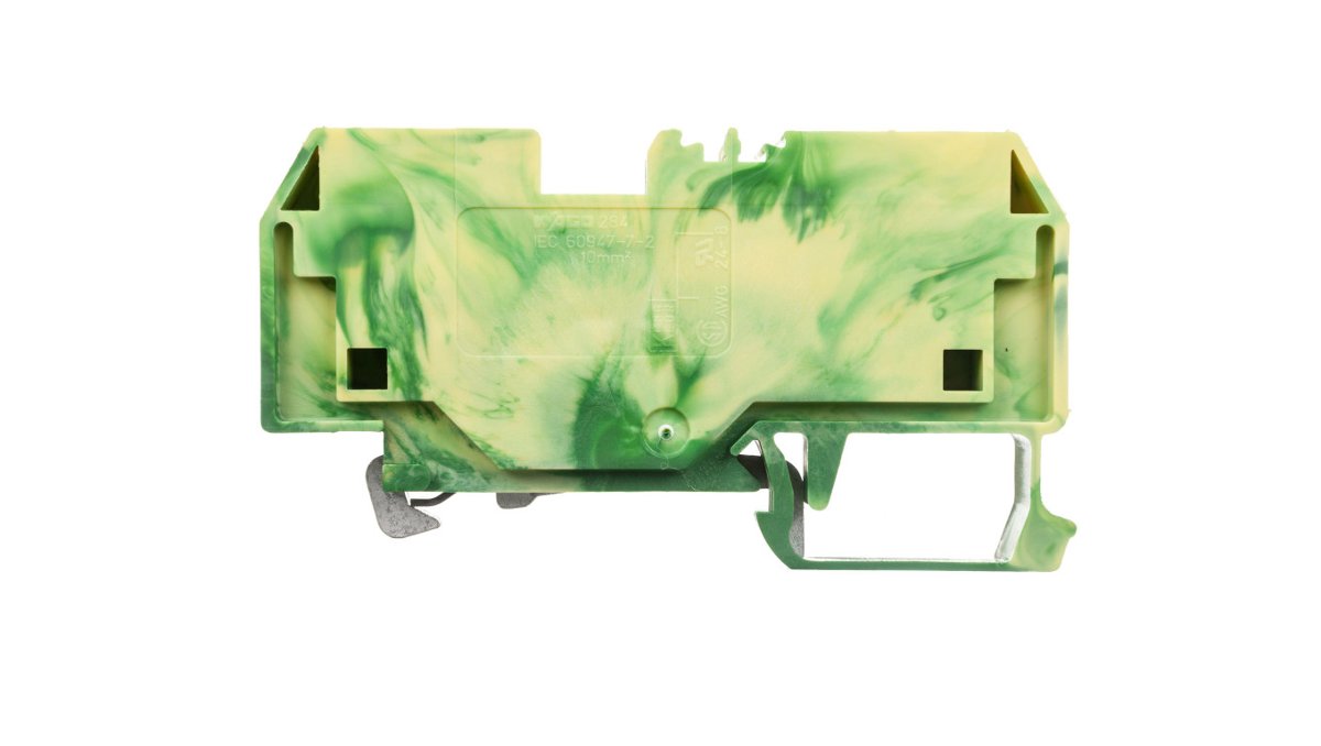 WAGO Terminal przewodzący ochronny WAGO 10 mm Sprężynowe Alokacja Terre zielono-żółty 284-907 25 szt 284-907