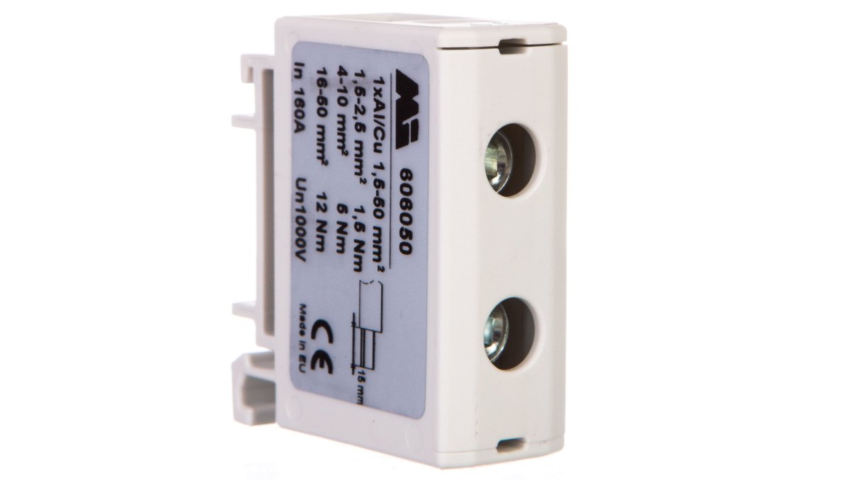Geberit em group szynowa 1-torowa 1,5-50mm2 szara EURO OTL 50 1xAl/Cu 606050 606050
