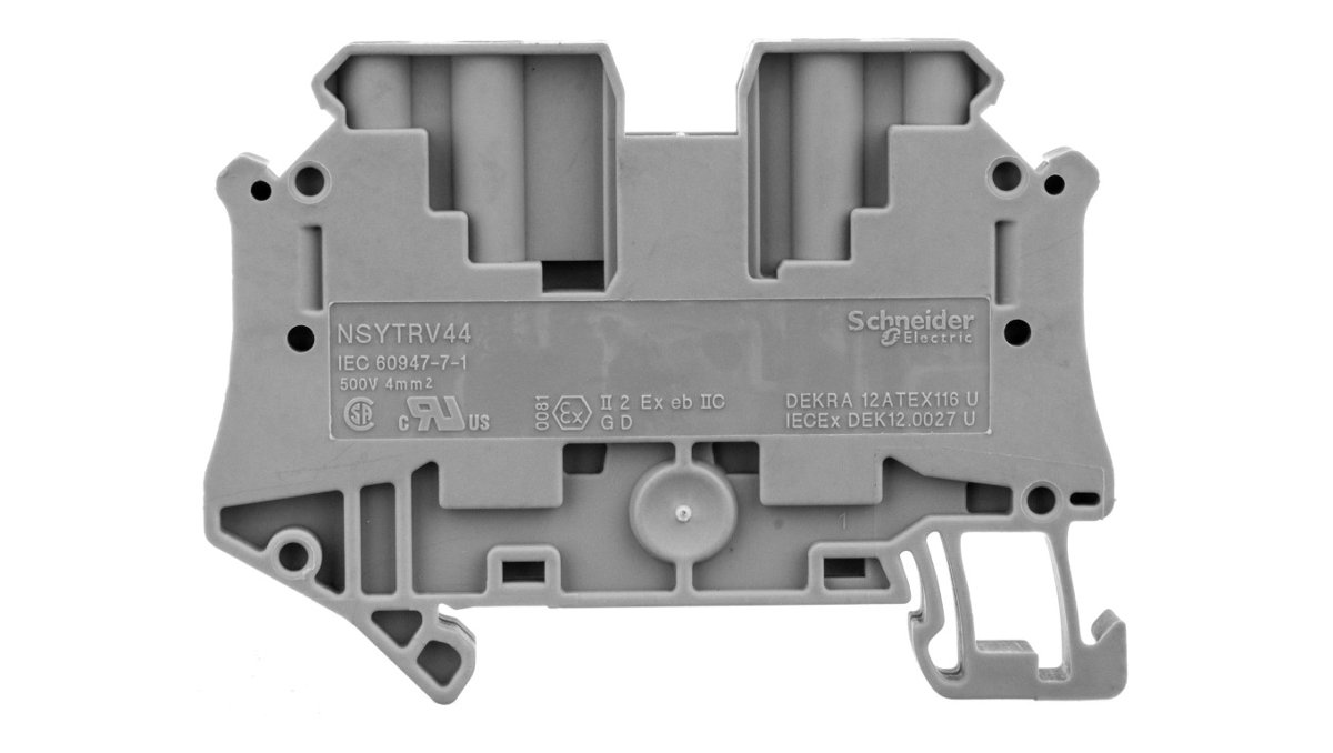 SCHNEIDER Zacisk-śrubowy-przepustowy-4-mm2-sprężynowy NSYTRV44