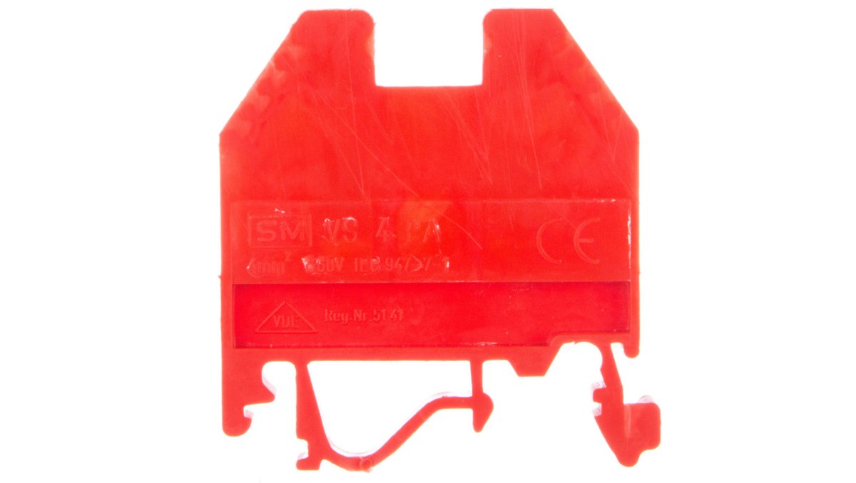 ETI polam Złączka szynowa gwintowa 4mm2 czerwona VS 4 PA+ 003901039 003901039