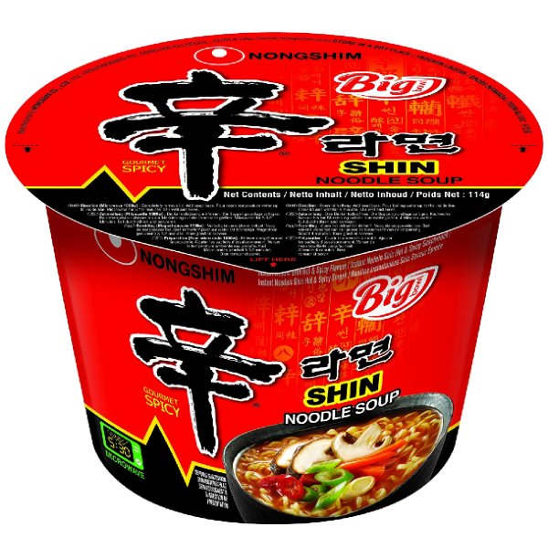 Nongshim Makaron instant Big Bowl Shin CUP Nongshim 114g