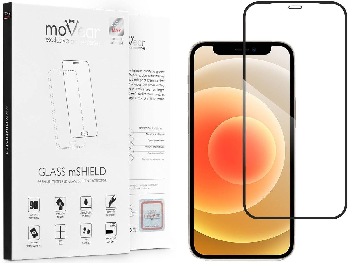 moVear 2.5D MAX - Szkło hartowane do Apple iPhone 12 Mini (5.4