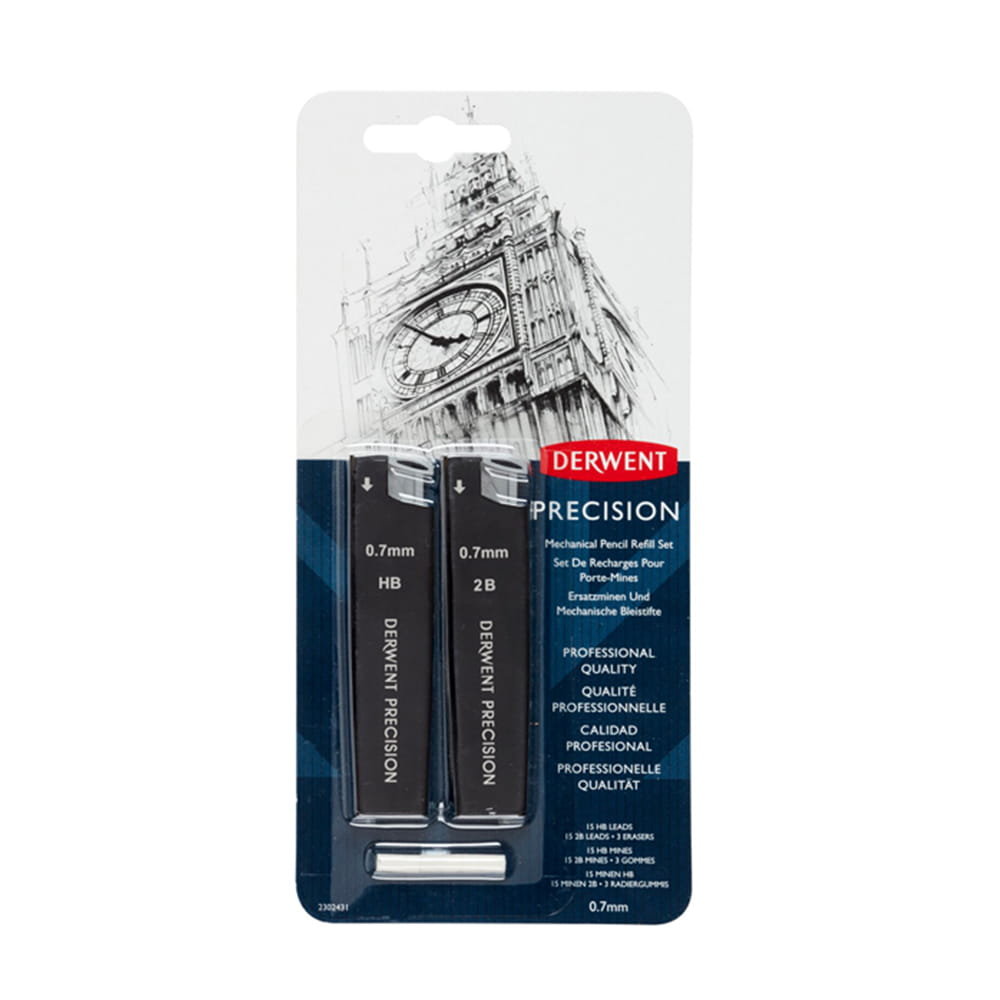 Wkłady do ołówka automatycznego 0.7mm hb 2b Derwent 2302431