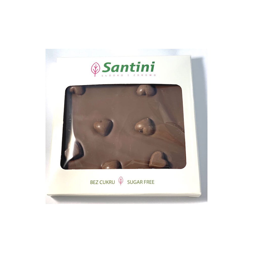 Czekolada mleczna słodzona maltitolem 80g Santini