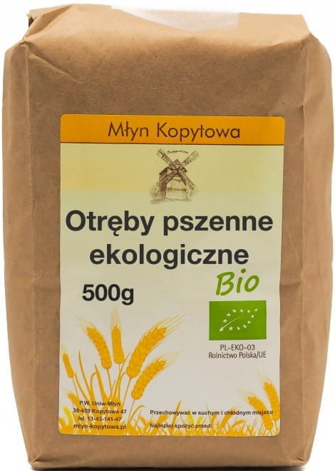 MŁYN KOPYTOWA Otręby pszenne BIO 500g - Młyn Kopytowa 5901549936209