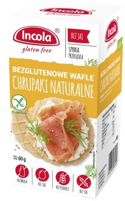 Incola Chrupaki Bezglutenowe chrupki Naturalne 60 g