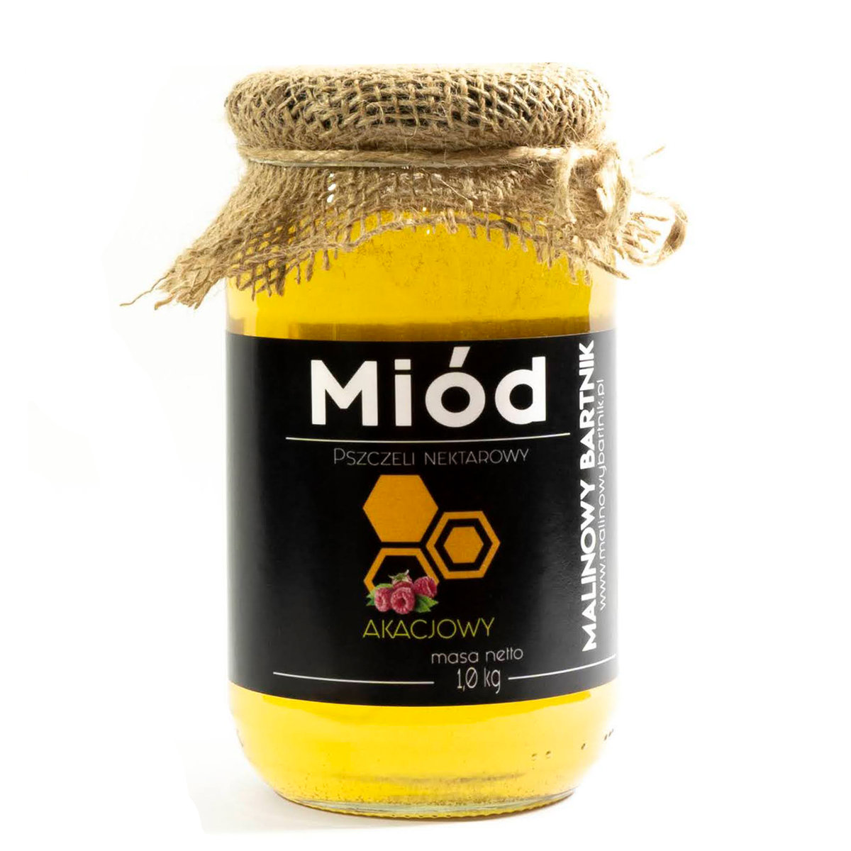Miód Akacjowy 1 kg Malinowy Bartnik