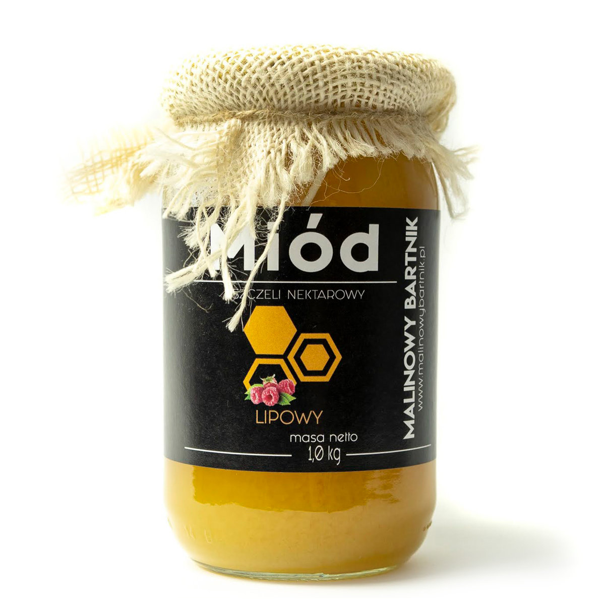 Miód Lipowy 1 Kg Malinowy Bartnik