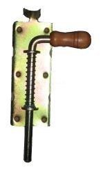 UNIMET ZASUWA SPRĘŻYNOWA OCYNKOWANA DREWNIANA RĄCZKA 600MM