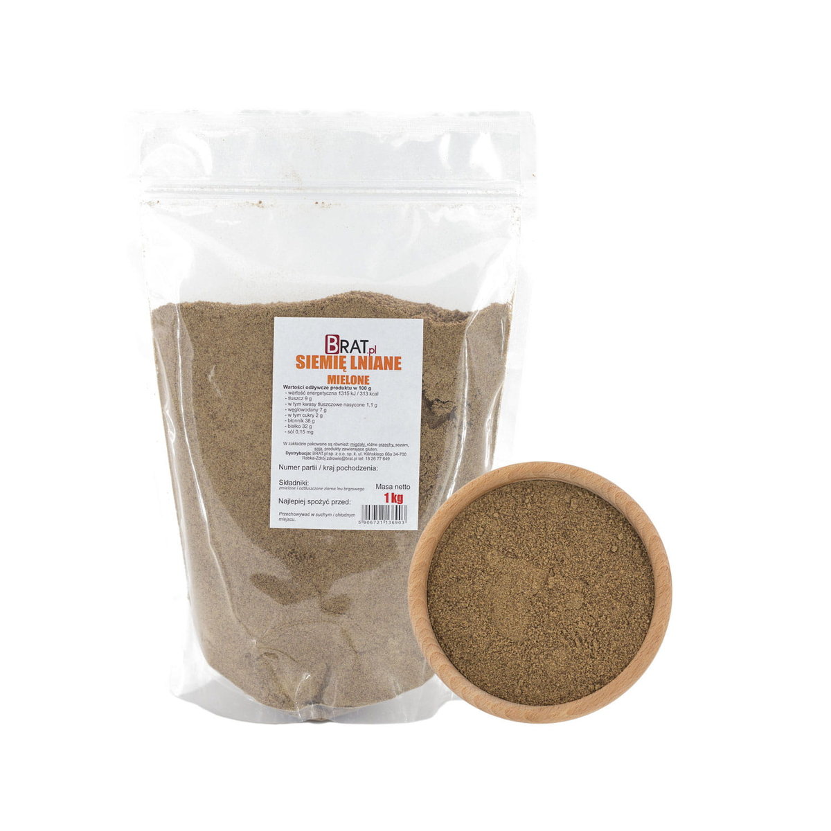 Siemię lniane mielone 1kg