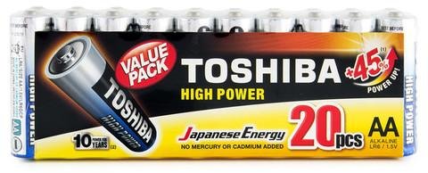 Toshiba Baterie HIGH POWER LR6GCP MP-20 MULTIPAK 20 szt.