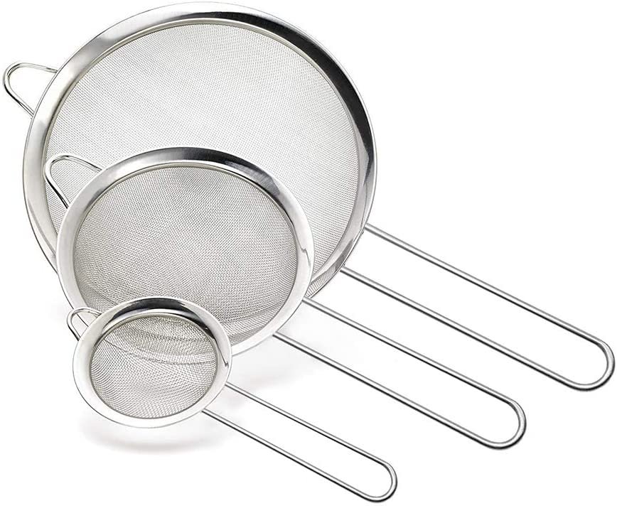 SITKA STALOWE ZESTAW 3 SZT 19,5-17,5-15,5 cm