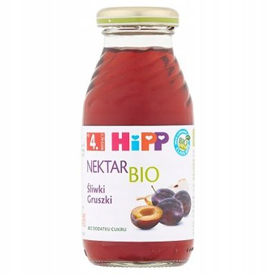 Hipp Nektar śliwkowy BIO - bez laktozy, glutenu, GMO, konserwantów i dodatków