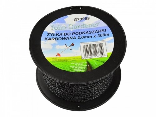 GEKO Żyłka do podkaszarki karbowana 2,0mmx300m(8)