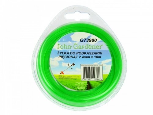 GEKO Żyłka do podkaszarki pięciokąt 2,4mmx10m(120)