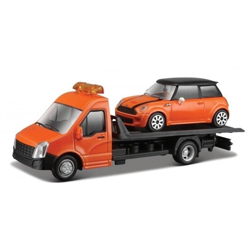 Bburago Street Fire Transport W Mini Cooper S 1:43