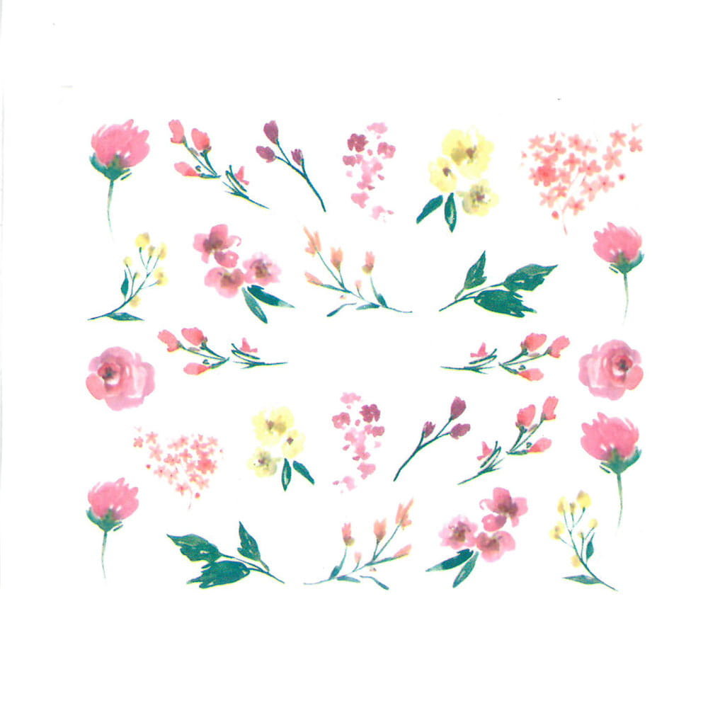 Allepaznokcie Naklejki wodne do paznokci Nr BN 1779