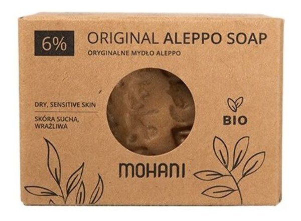 Mohani Mydło Aleppo BIO oliwkowo-laurowe 6% 5902802720955